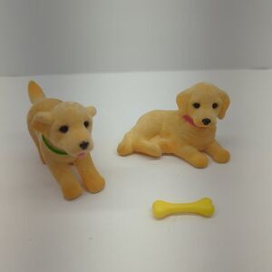 Barbie 1999 Pet Lovin' Puppy Twins Golden‎ Retrievers #67388-91